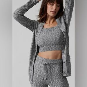 Athleta Revolve Cardigan, Gray, Size Small